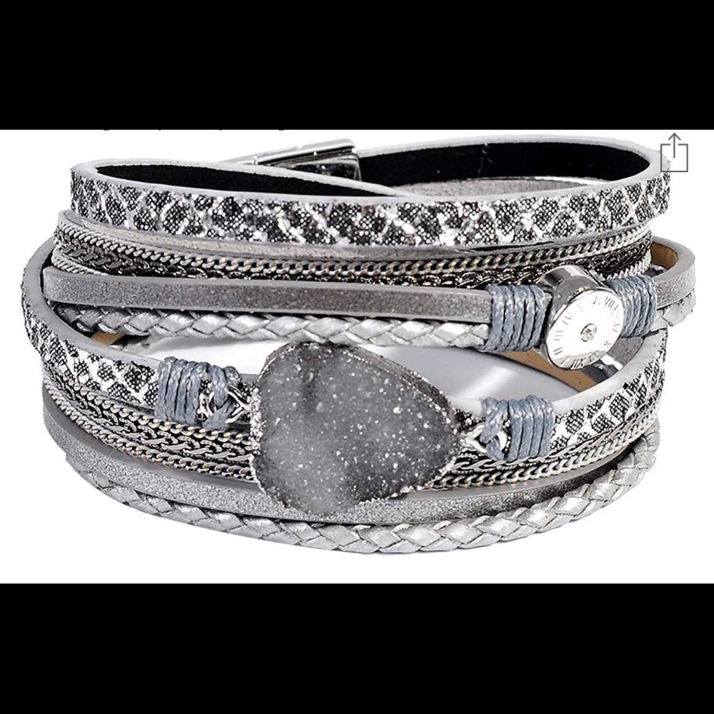 2 sets of boho bracelets